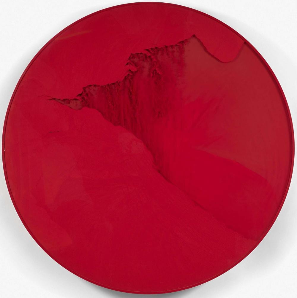 Manuel Merida comparable auction result: manuel merida n en 1939 cercle rouge de chine 2008 pigment bois plexiglas et moteur