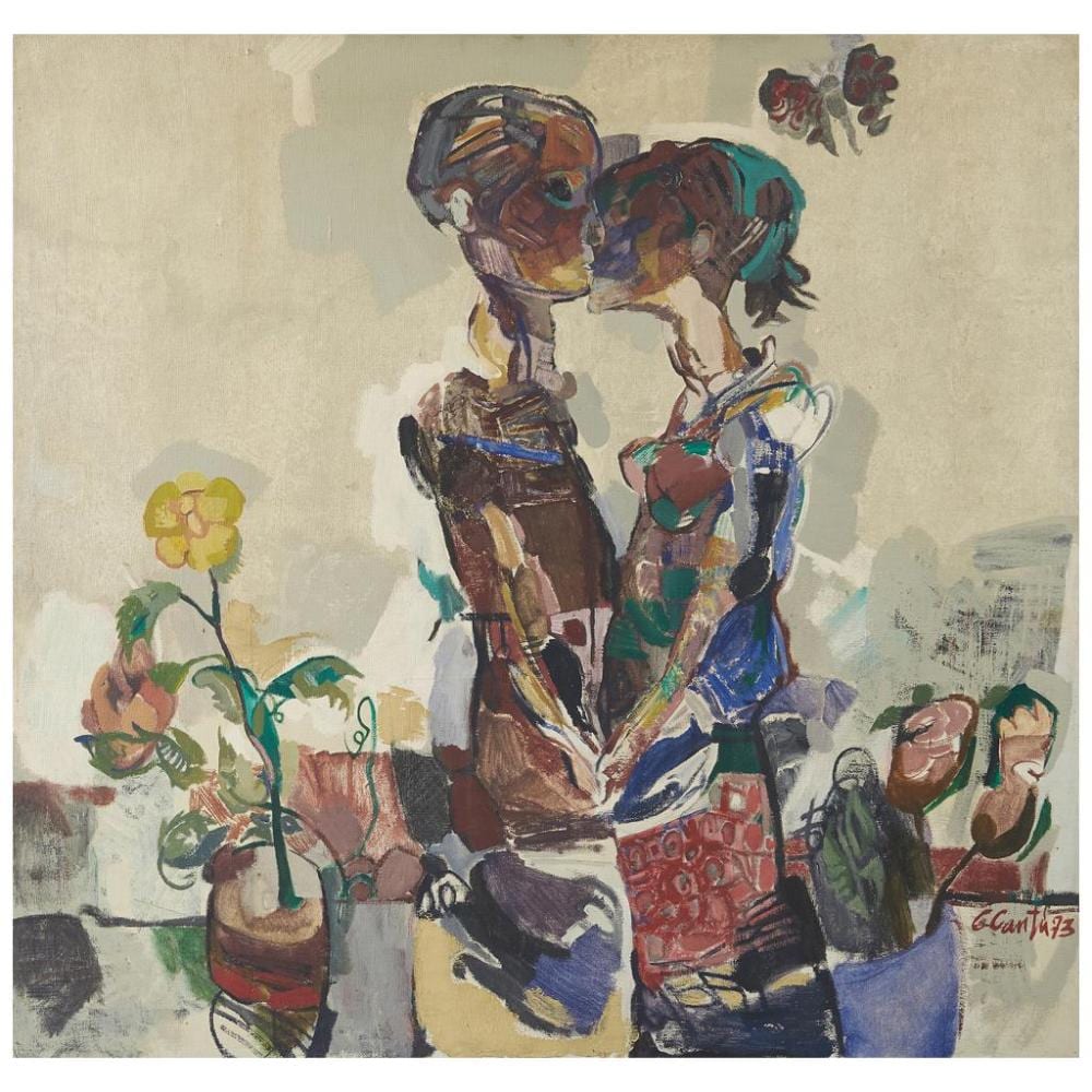Gerardo Cantú comparable auction result: gerardo cant untitled signed and dated 73 oil on canvas 120 x 130 cm