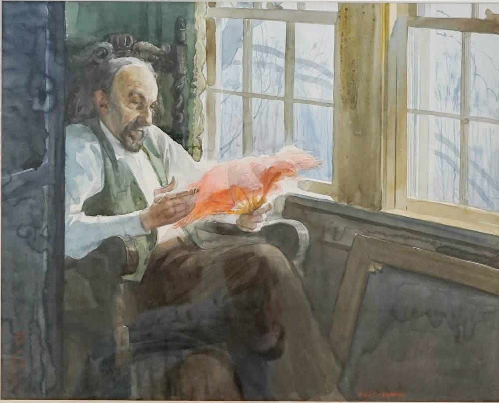 Lealand R Gustavson comparable auction result: leland gustavson 1894 1966 watercolor