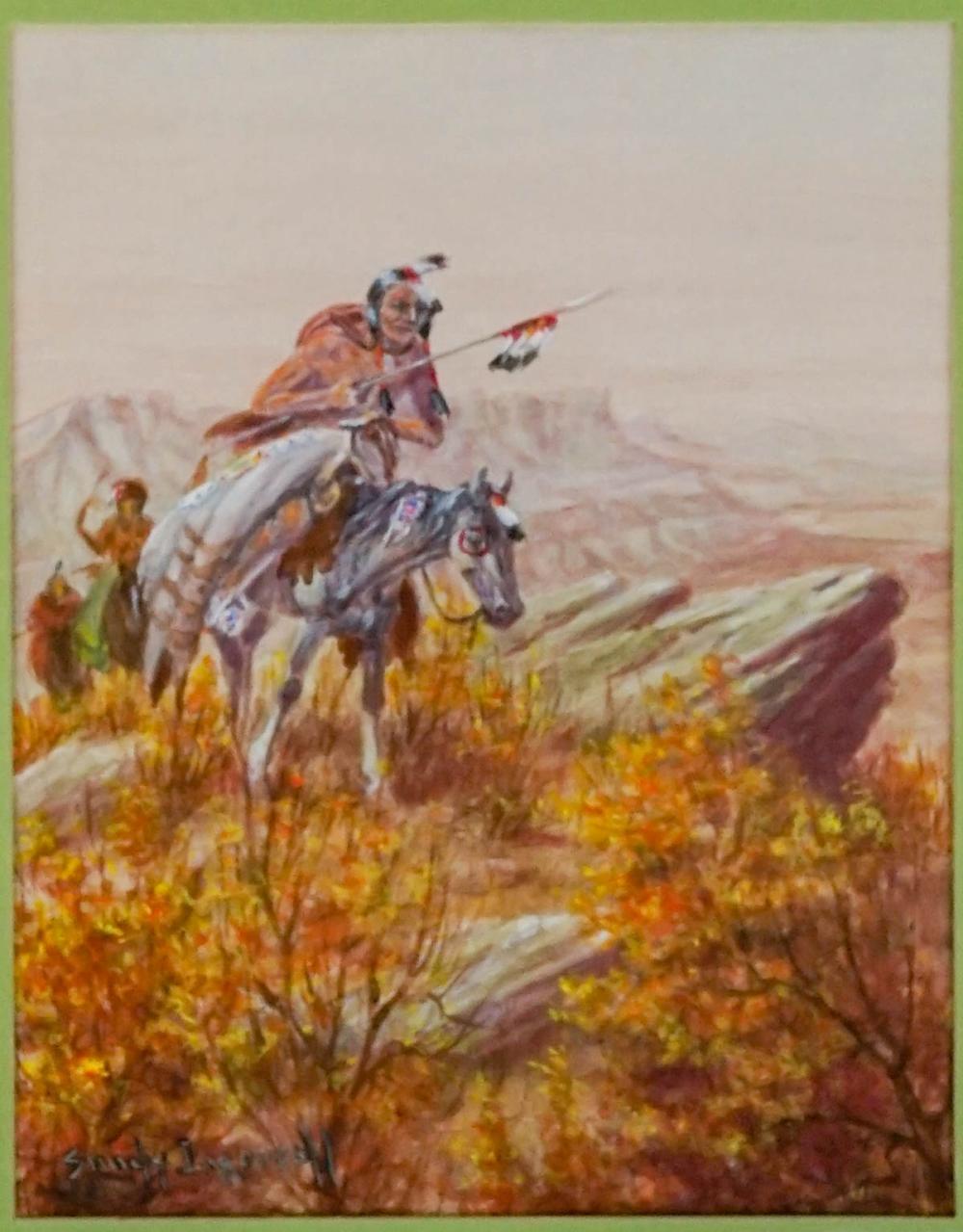 Sandy Ingersoll comparable auction result: sandy ingersoll framed original artwork