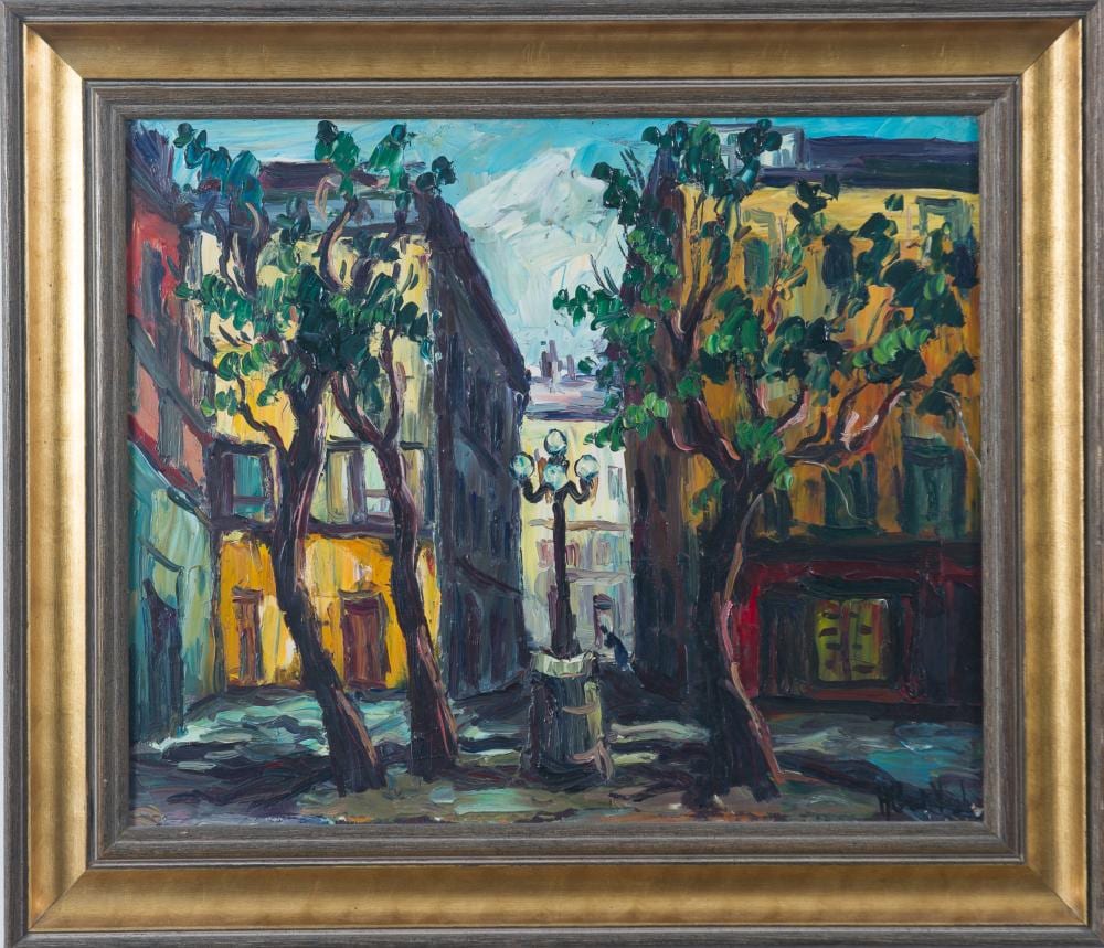 Albert Vagh comparable auction result: albert vagh oil on canvas landscape painting