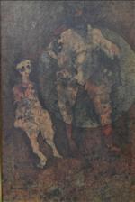 Rimona Kedem comparable auction result: rimona kedem two figures mixed media on paper 35 x 23cm