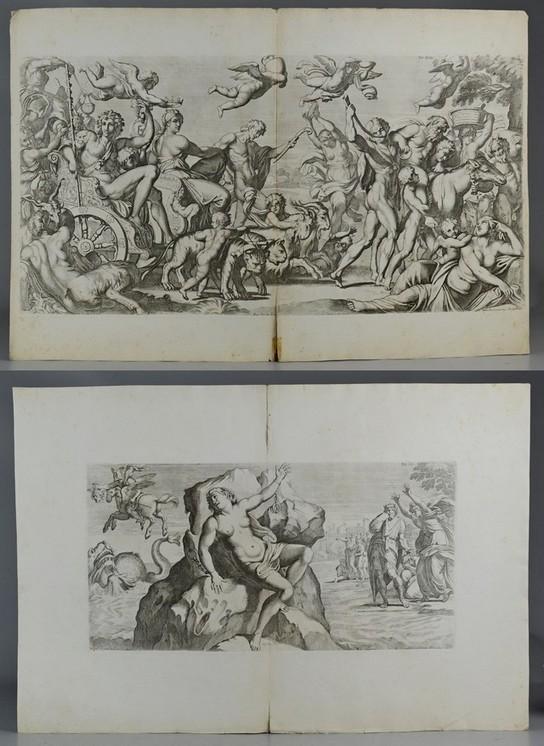 Arnold van Westerhout comparable auction result: arnold van westerhout flemish 1651 1725 pr engravings on paper inc a procession of mythical figures and the myth of perseus sav