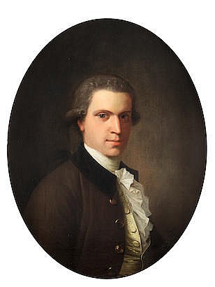 Jens Juel comparable auction result: jens juel gamborg figen 1745 1802 copenhagen portrait of a gentleman bust length in a brown coat
