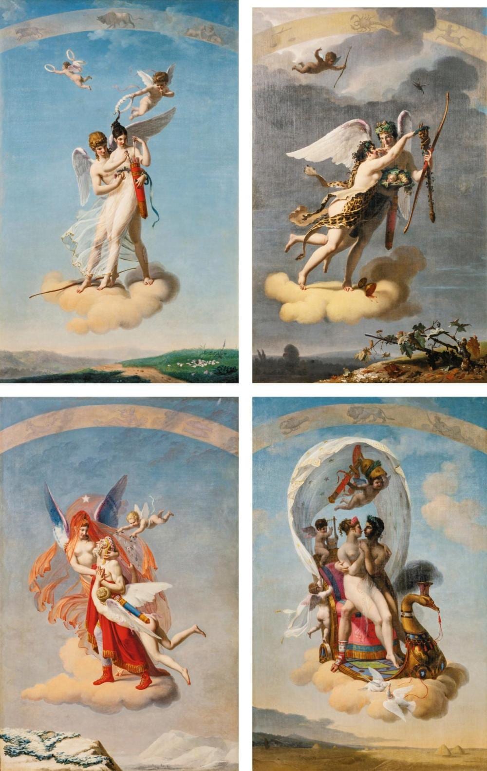 Jean-Baptiste Debret comparable auction result: jean baptiste debret the four seasons