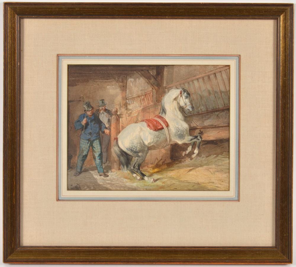 evariste vital luminais cheval blanc w c · Abington Auction Gallery · 2018-10-25 Evariste Vital Luminais comparable auction result: evariste vital luminais cheval blanc w c