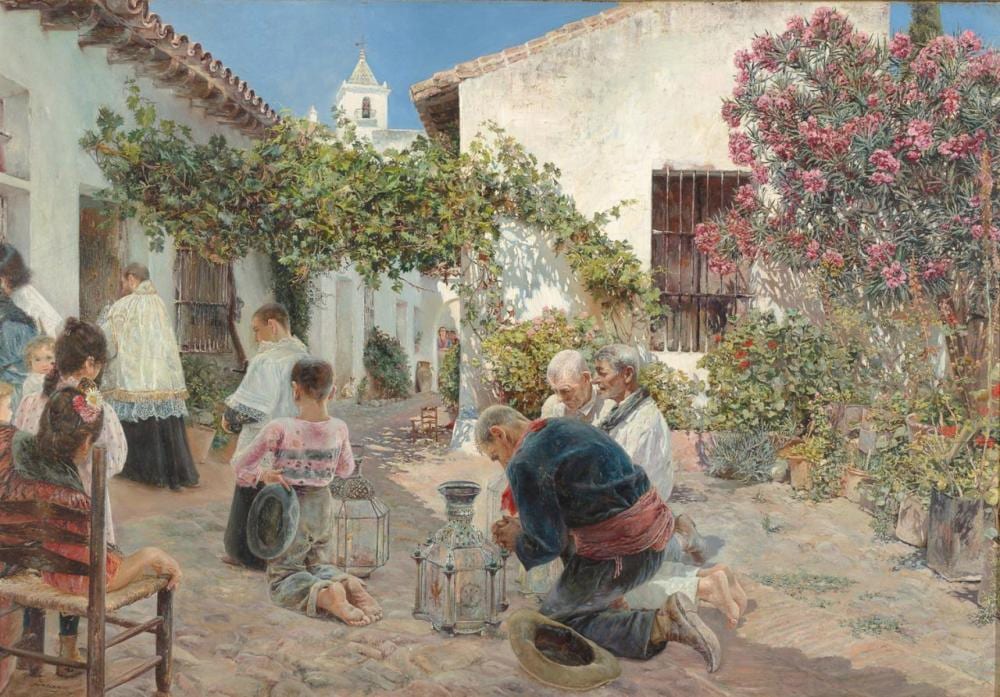 Jose Gallegos Arnosa comparable auction result: ma ana de oraci n