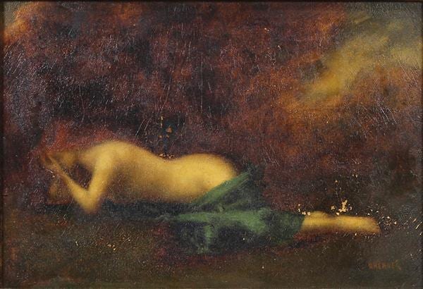 Painting, Attributed to Jean-Jacques Henner sold by Clars Auctions, lot 755 — auction record photograph