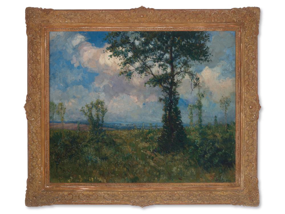 Alexander Demetrius Goltz comparable auction result: alexander demetrius goltz 1857 1944 oil on canvas view of a village 1909