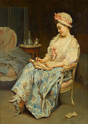 Raimundo de Madrazo comparable auction result: raimundo de madrazo y garretta spanish 1841 1920 a moment of reflection