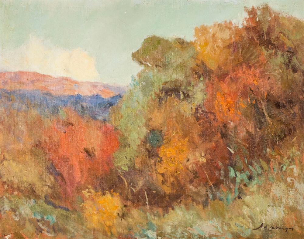 Alexandre de Cabanyes comparable auction result: alexandre de cabanyes landscape oil on canvas