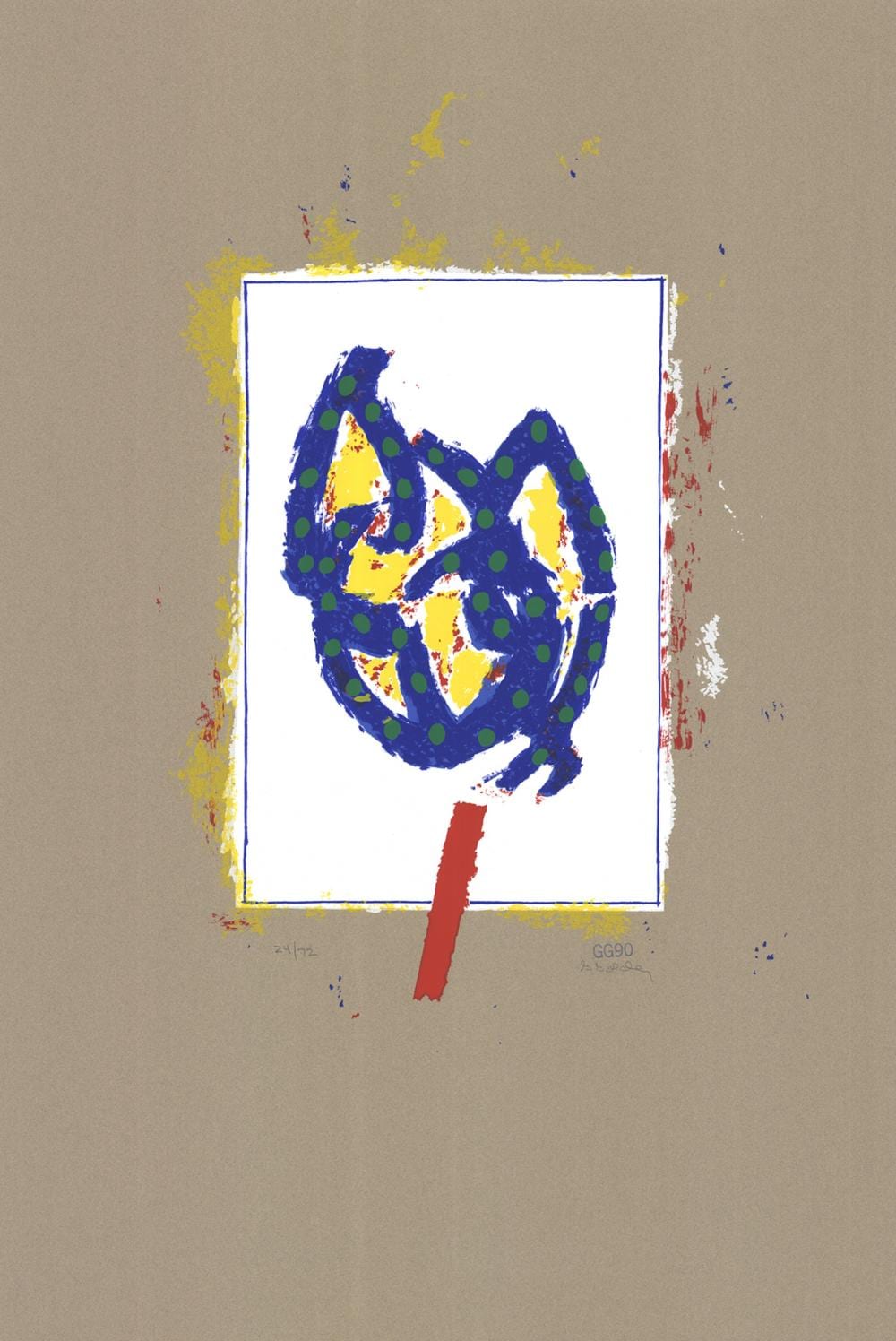 Glenn Goldberg comparable auction result: glenn goldberg lincoln center out of doors 1990 signed