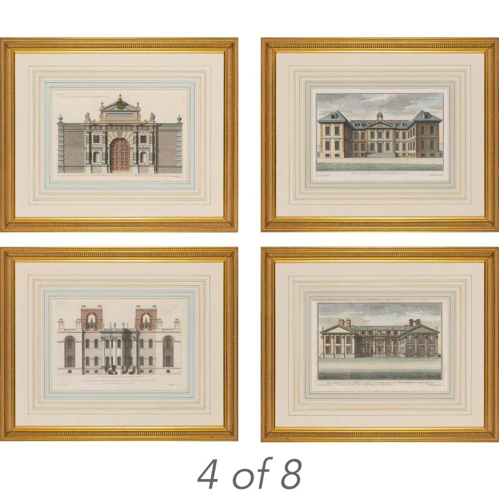 Colen Campbell comparable auction result: colen campbell british architectural exterior views eight hand colored engravings