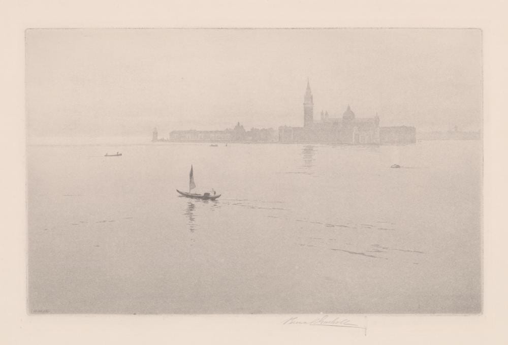 Percival Gaskell comparable auction result: percival gaskell etching