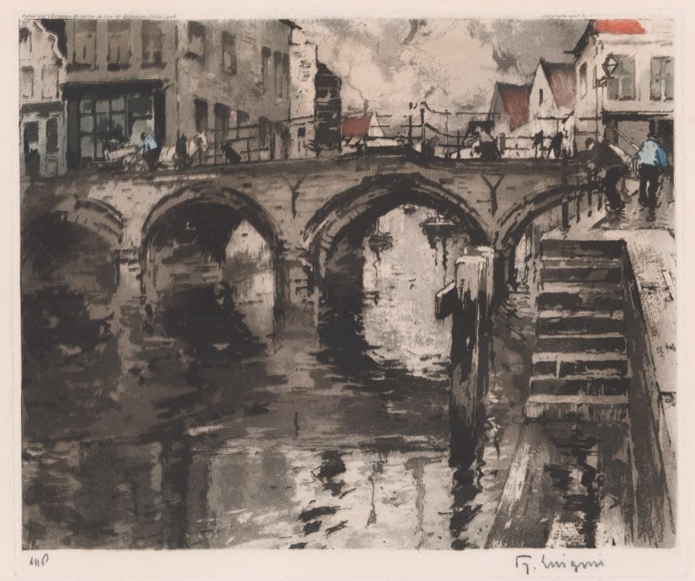 Ferdinand Luigini comparable auction result: ferdinand luigini etching