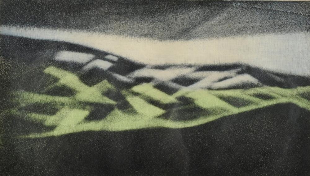 Francis Robert Kelly comparable auction result: francis robert kelly 1927 2012 american sussex etching in colours signed inscribed and numbered 10 20 in pencil 7 75 x 13 5