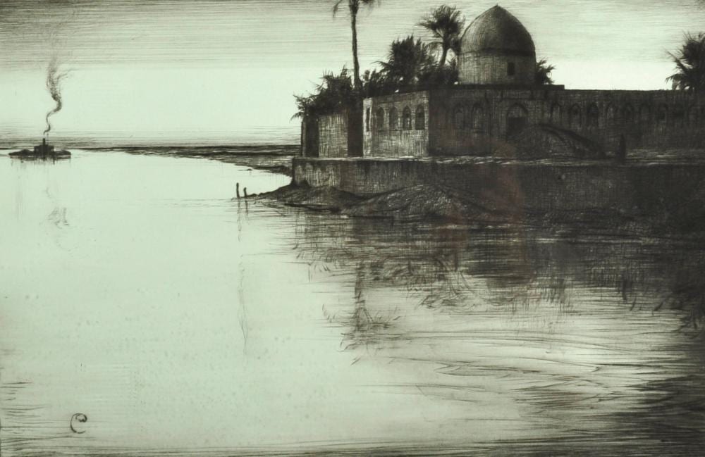Charles William Cain comparable auction result: charles william cain 1893 1962 british a tigris night etching signed and numbered 82 90 10 x 14 75 provenance aitken dott son edinburgh