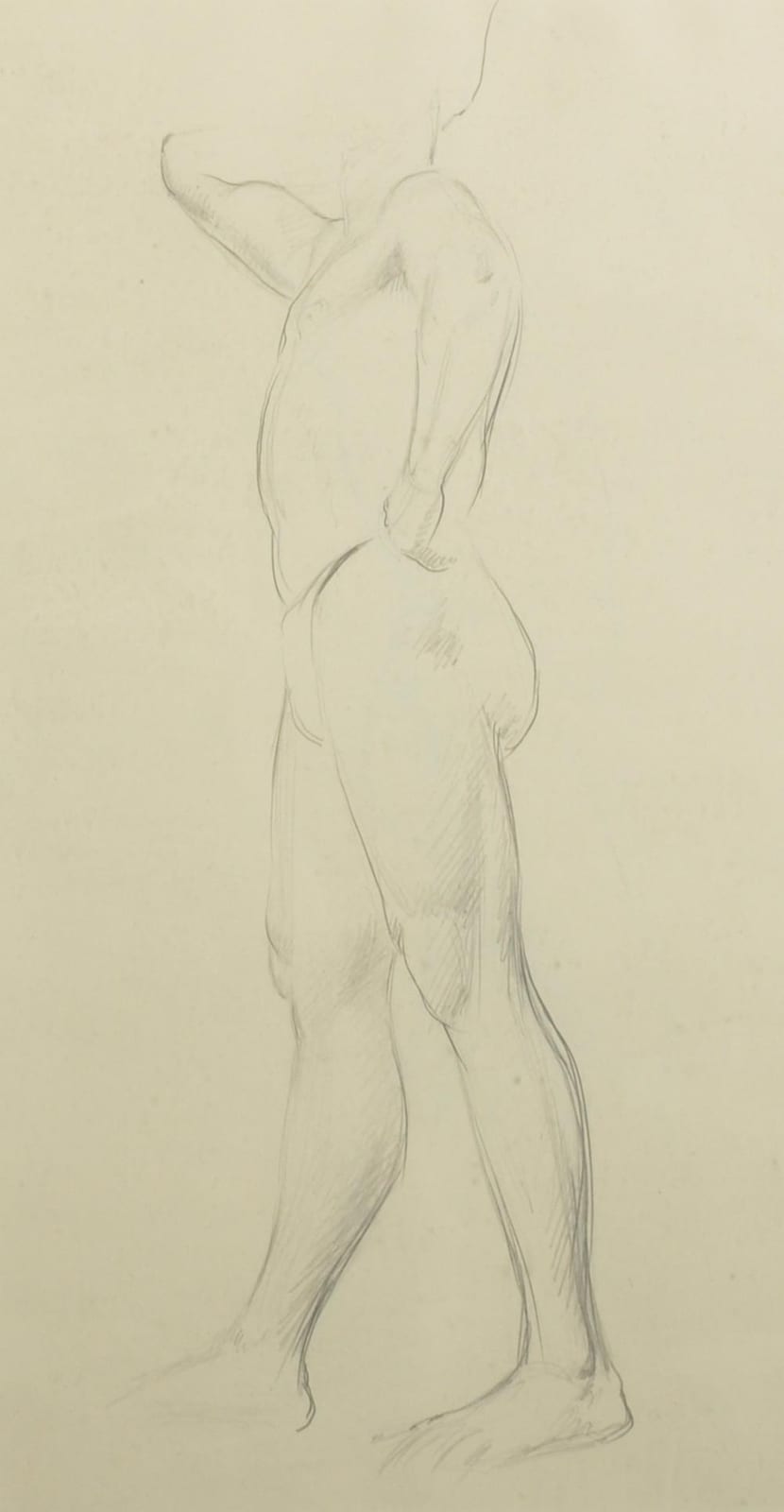 Henry Cotterill Deykin comparable auction result: henry cotterill deykin 1905 1989 british study of a semi naked man pencil 12 25 x 6 5
