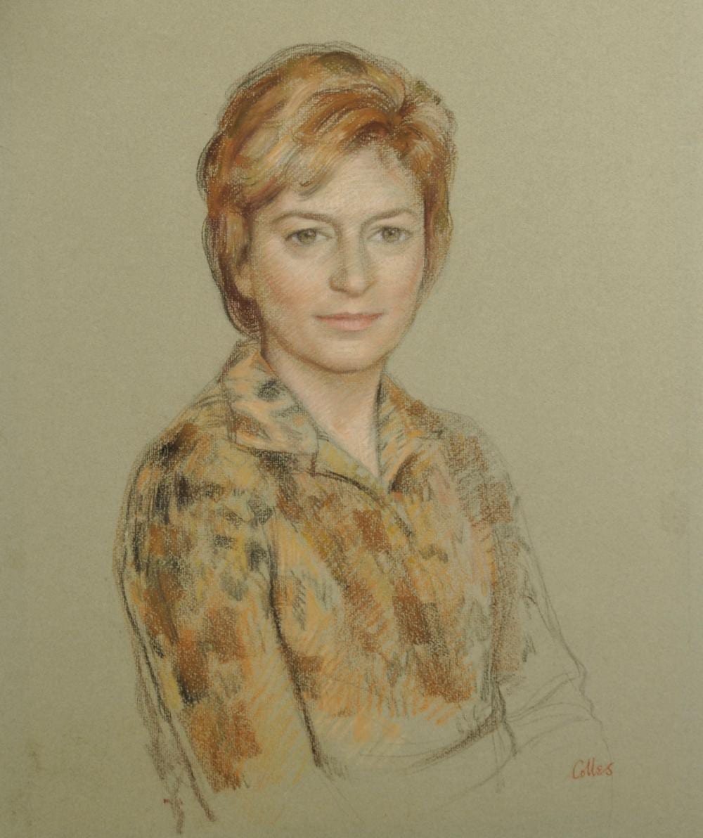 Dorothy Colles comparable auction result: dorothy margaret colles 1917 2003 british a bust portrait of a lady pastel signed unframed 24 x 18 5 and another portrait of a lady by the same hand two 2