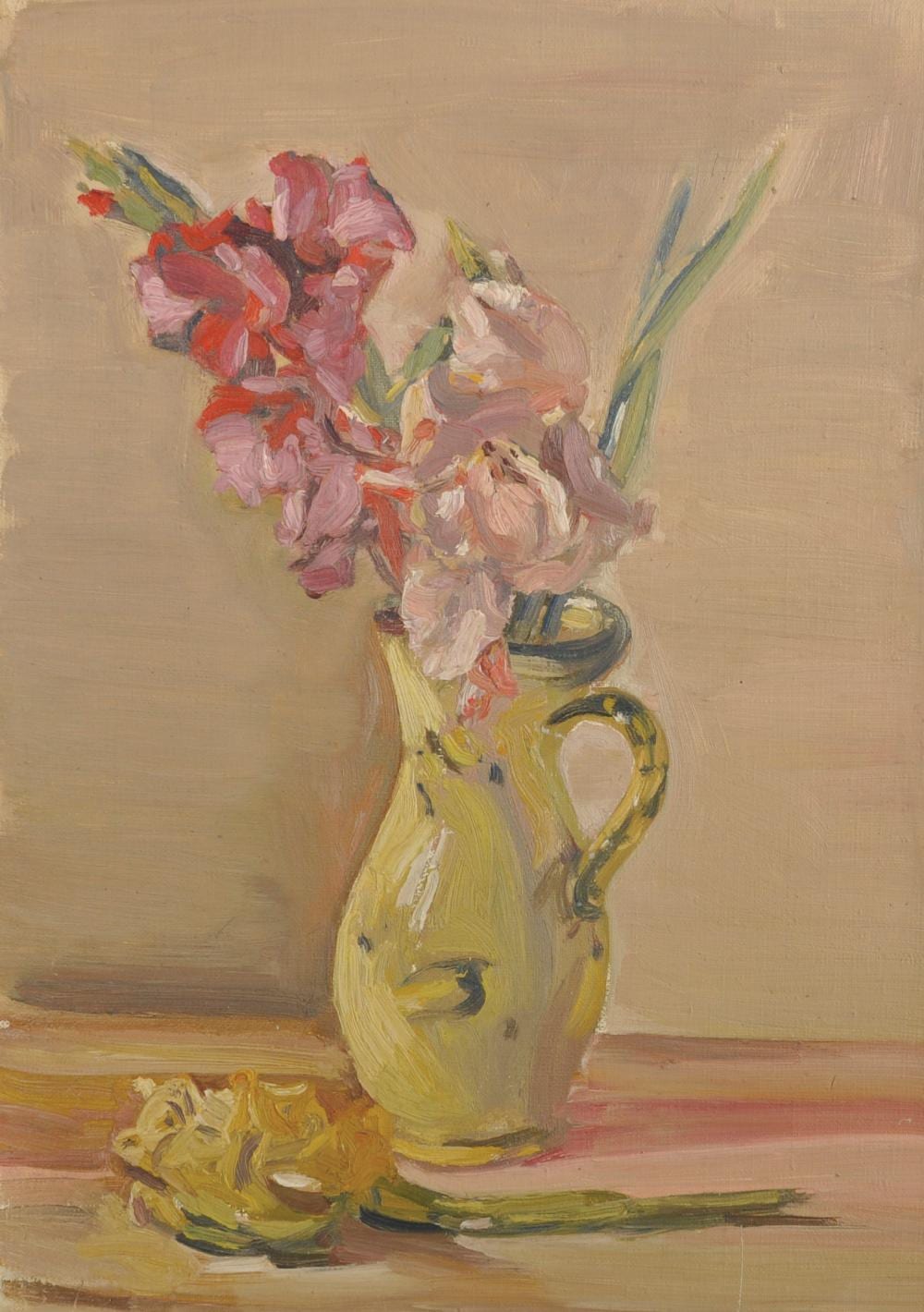 montague leder c 1900 1972 british still life of flowers in a yellow jug oil on unstretched canvas 21 x 14 5 and sixteen others by the same hand seventeen 17 · John Nicholson's Fine Art Auctioneers & Valuers · 2018-10-31 Montague Leder comparable auction result: montague leder c 1900 1972 british still life of flowers in a yellow jug oil on unstretched canvas 21 x 14 5 and sixteen others by the same hand seventeen 17