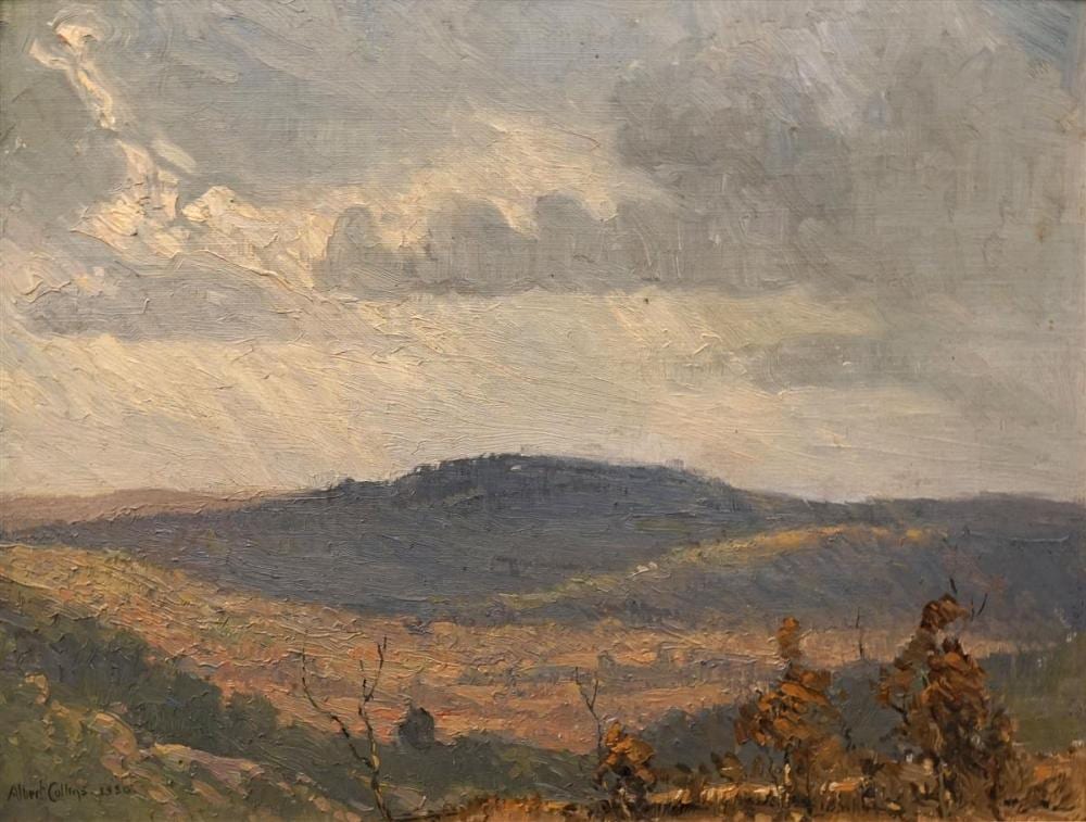 Albert Collins comparable auction result: albert collins 1883 1951 gathering storm victoria valley grampians 1920 28 x 38cm
