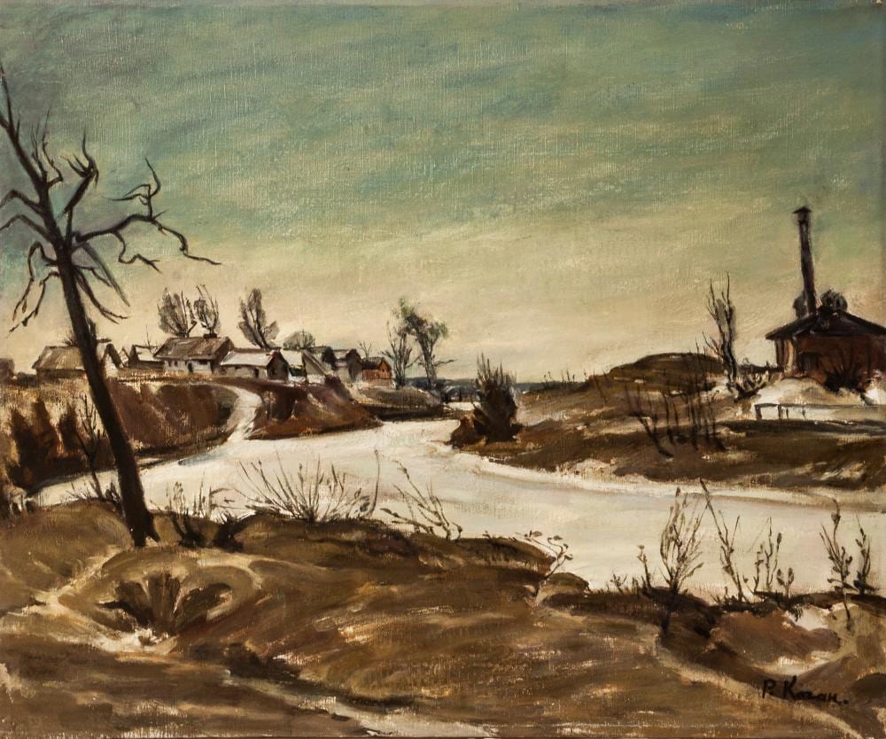 Rachel Kogan comparable auction result: rachel kogan 1912 1998 okhta river at winter