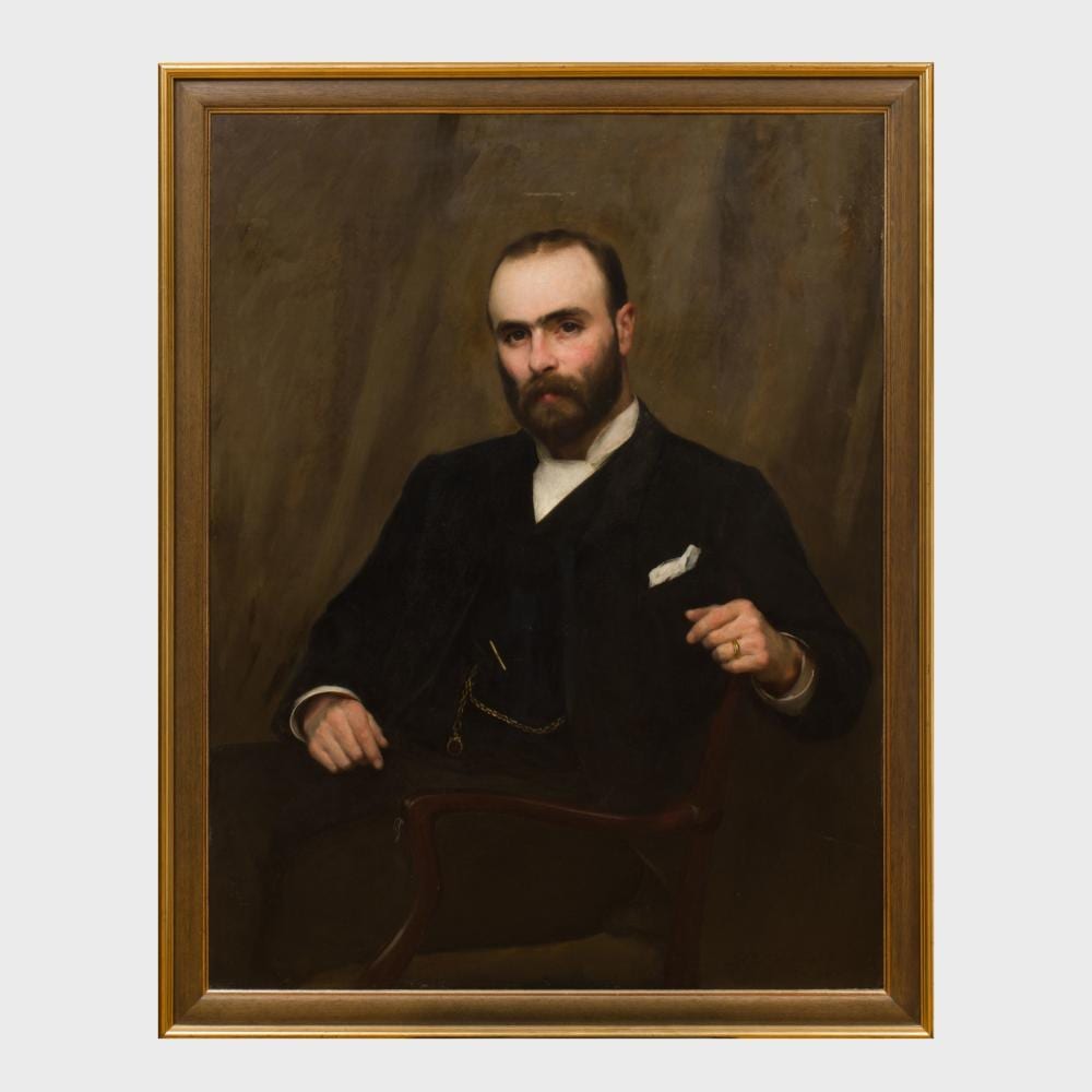 Thomas Benjamin Kennington comparable auction result: thomas benjamin kennington 1856 1916 portrait of alexander garthside white