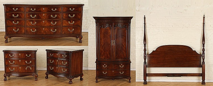 FIVE PIECE MAHOGANY BEDROOM SET BY HENREDON sold by Kamelot Auctions, lot 1150 — auction record photograph