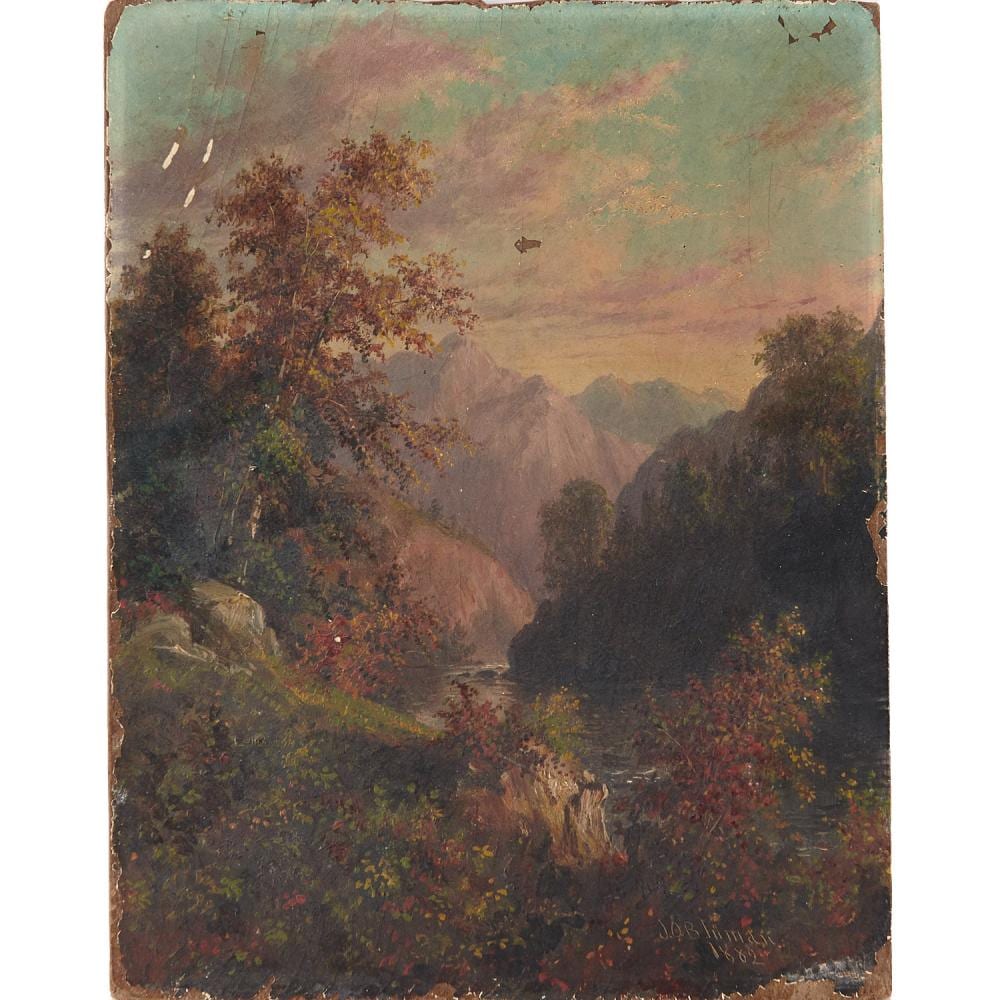 John O'Brien Inman comparable auction result: john o brien inman mountain landscape 1882