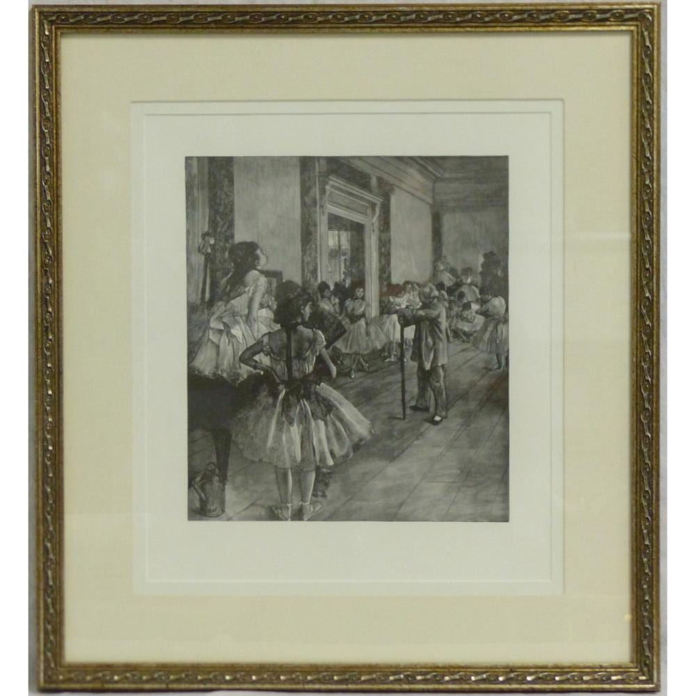 EDGAR DEGAS 'DEGAS AND HIS DANCERS' ETCHING sold by Antiques & Modern Auction Gallery, lot 306 — auction record photograph
