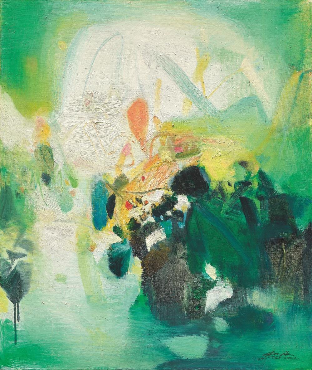 Chu Teh-Chun (CHINESE-FRENCH, 1920 - 2014) 朱德群 comparable sale