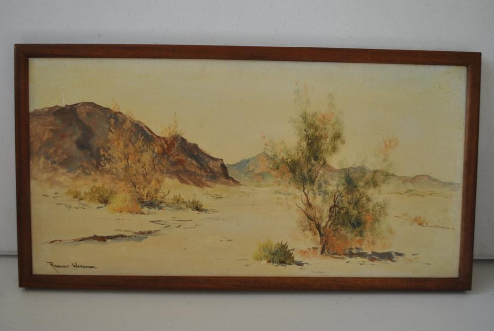 Robert Wagoner comparable auction result: robert wagoner original western landscape
