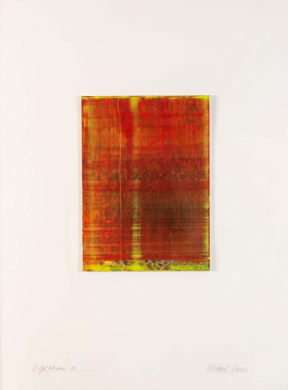 Alan Graham comparable auction result: alan graham b 1939 madrid series oil on aluminium on paper 76 x 56cm signed and dated 20 10