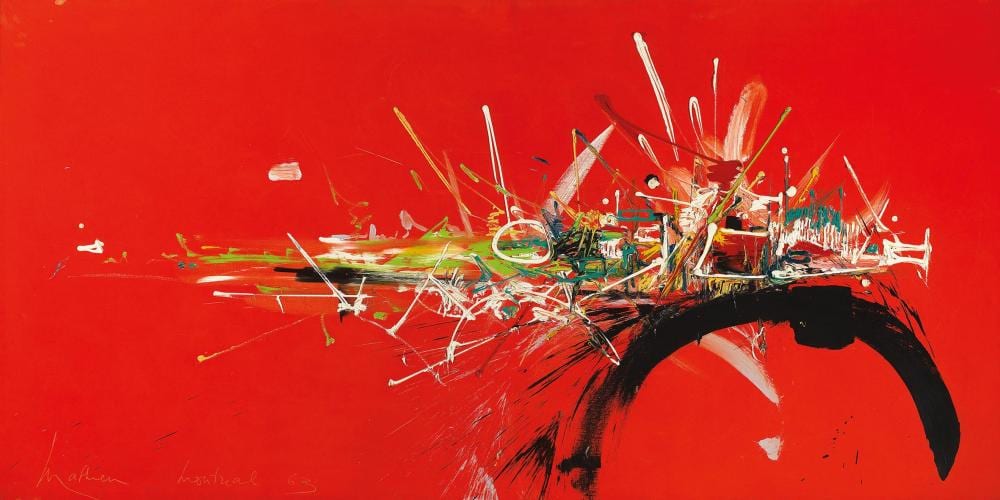 Georges Mathieu (FRENCH, 1921 - 2012) 喬治 . 馬修 comparable sale