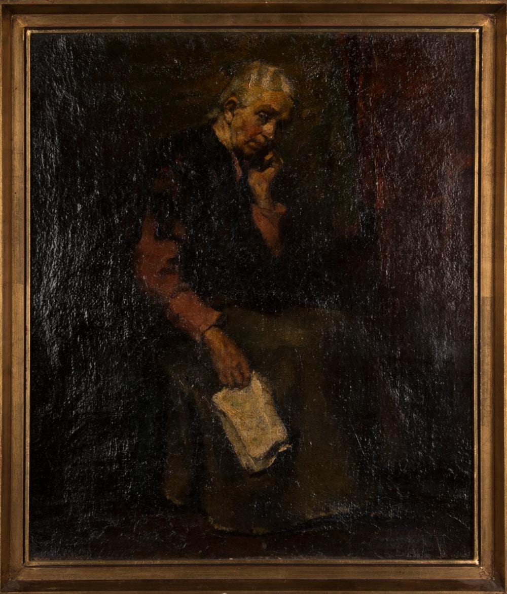 Miklós Mihalovits comparable auction result: mikl s mih lovits old lady