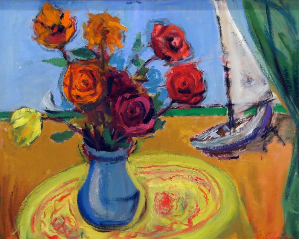 Roman Chatov comparable auction result: roman chatov untitled still life oil on canvas