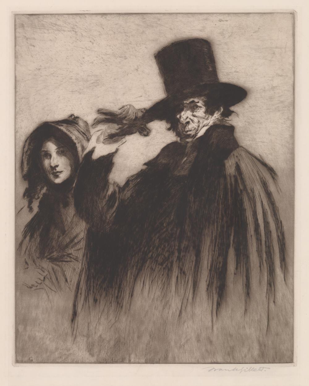 Edward Frank Gillett comparable auction result: edward frank gillett etching