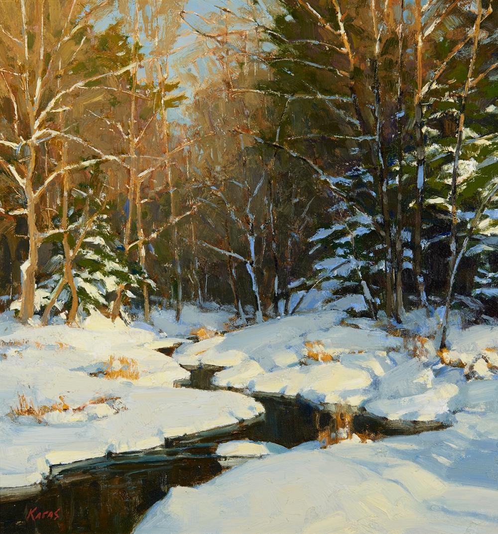 Michael Karas comparable auction result: michael karas winter reverie