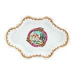 A. (1833) David comparable auction result: a rare david garrick famille rose spoon tray