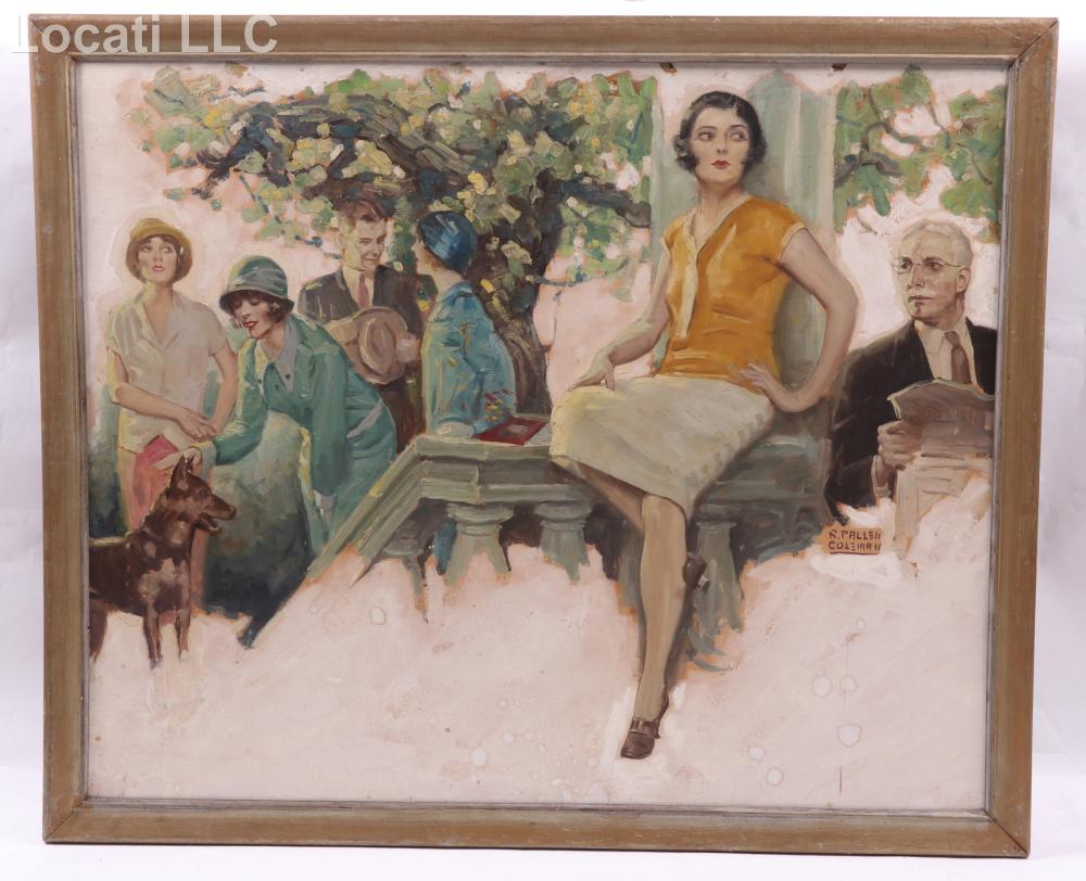 Ralph Pallen Coleman comparable auction result: ralph pallen coleman 1892 1968 oil on board illustration