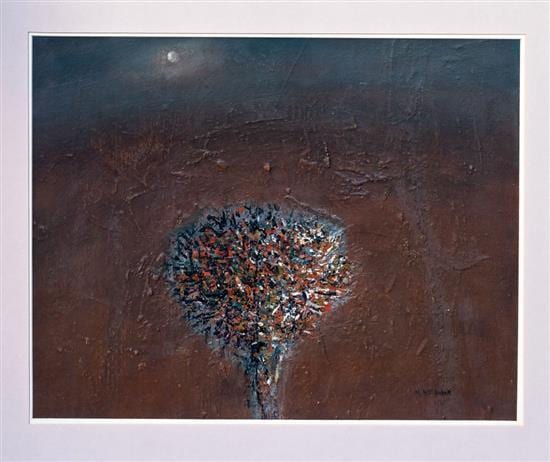 Hermann Niebuhr comparable auction result: hermann niebuhr south african b 1972 moonlit treemixed media on paper signed h niebuhr lower right14 x 18 in 37 5 x 47 5cm