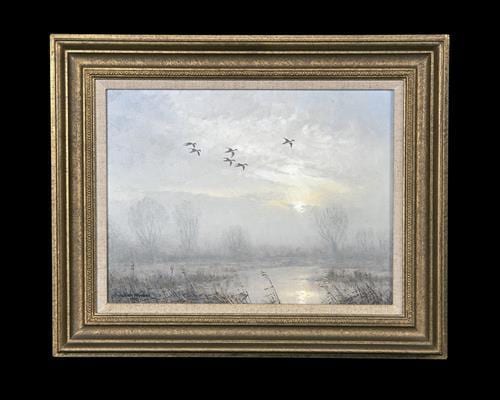 Julian Novorol comparable auction result: julian novorol 1949 ducks in flight