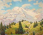 Robert Alexander Graham comparable auction result: robert alexander graham 1873 1946 mt rainier 25 x 30in overall 30 x 35in