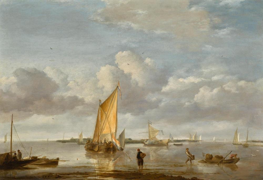 Jan van de Cappelle comparable auction result: jan van de cappelle a calm sea