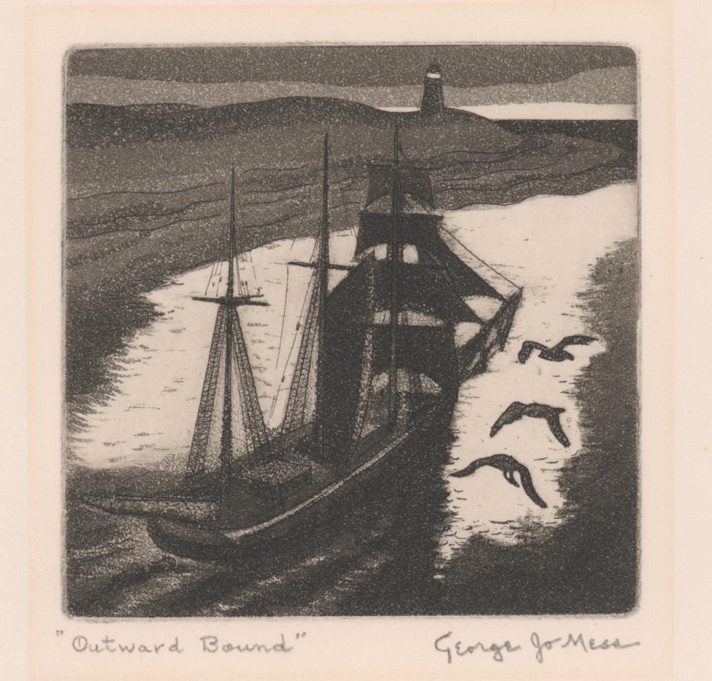 george joseph mess signed etching · Grant Zahajko Auctions, LLC · 2018-11-29 George Joseph Mess comparable auction result: george joseph mess signed etching