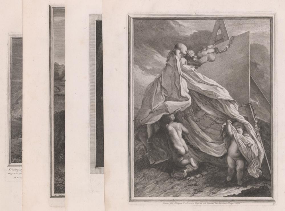 Jacques Coelemans comparable auction result: group of four engravings by jacques coelemans