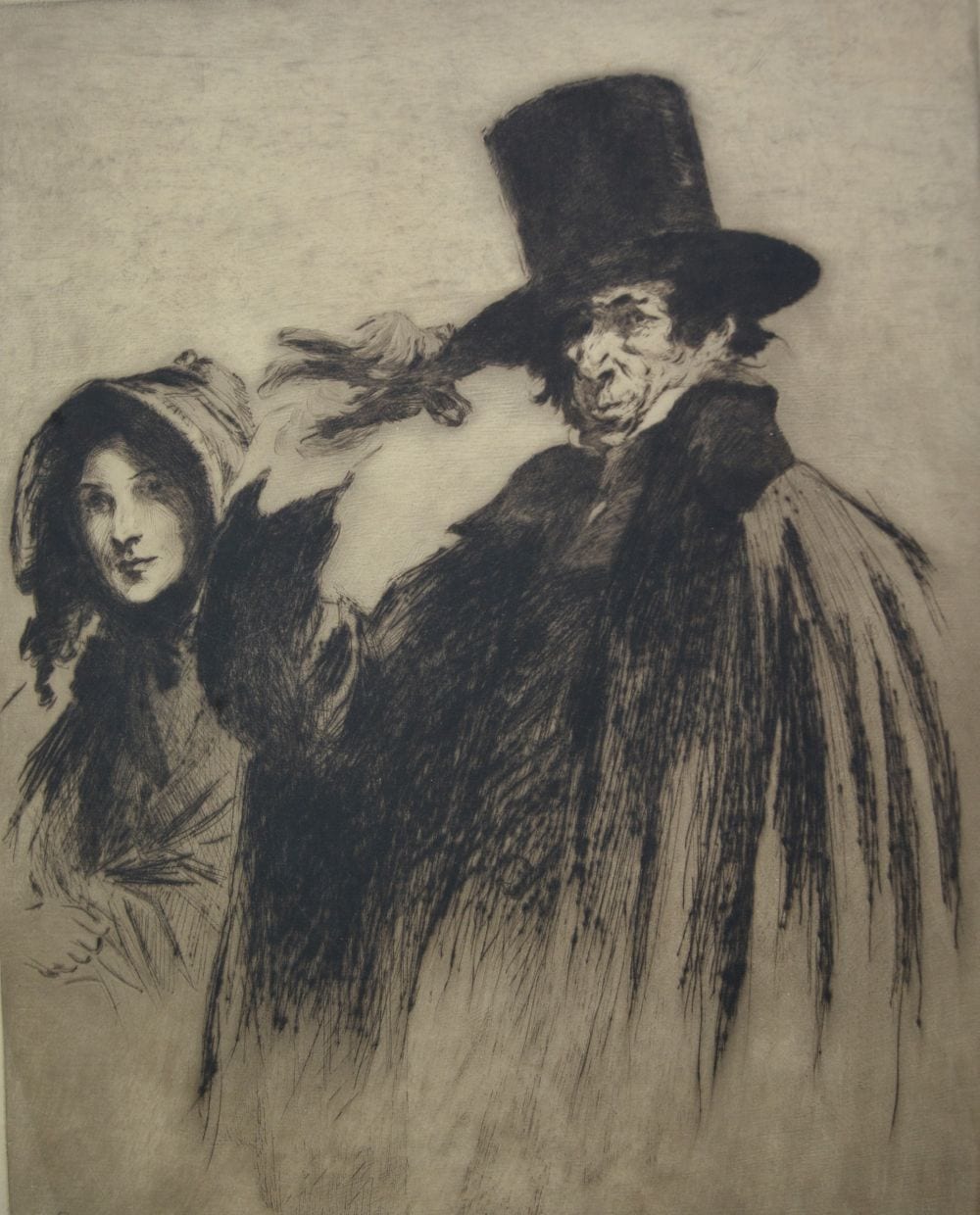 Edward Frank Gillett comparable auction result: edward frank gillett the guardian etching