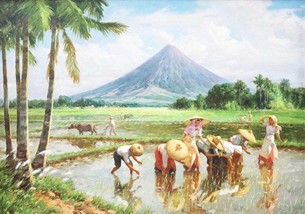 Fernando Amorsolo (1892-1972) Planting Rice comparable sale