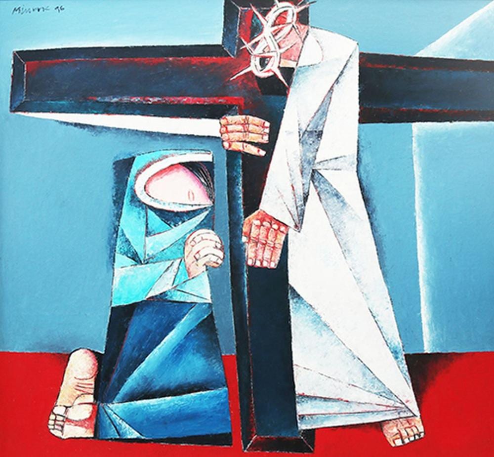 Ang Kiukok (1931-2005) Eighth Station: Jesus Consoles the Women of Jerusalem comparable sale