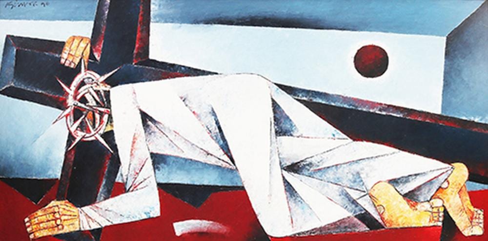Ang Kiukok (1931-2005) Third Station: Jesus Falls The First Time comparable sale